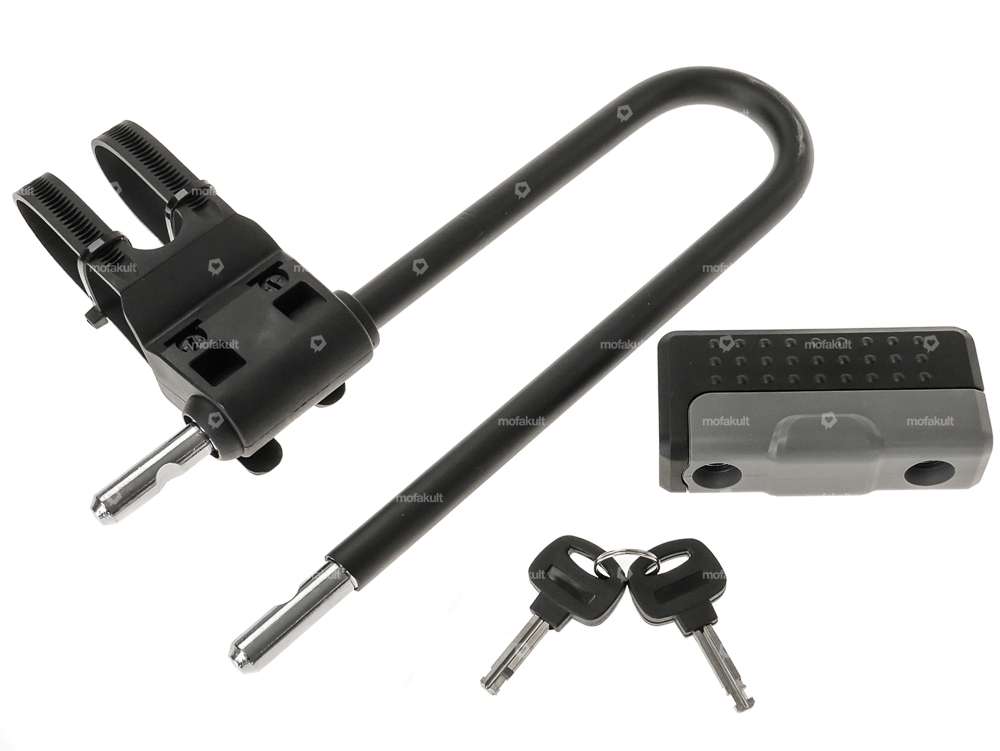 Bügelschloss massiv (U) mit Halterung Carousel Image 2