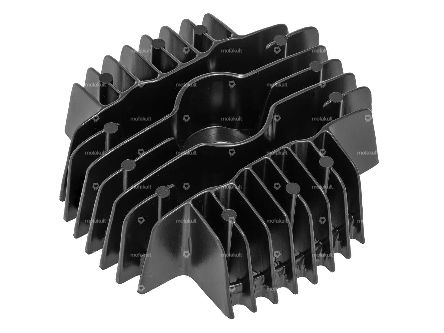 GPO 45 mm Zylinderkopf Puch AT-Modell Tuning neue Ausf. schwarz Carousel Image 1