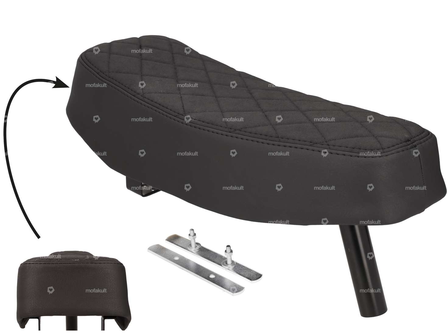 Sitzbank lang Karo schwarz | Puch Maxi Carousel Image 1