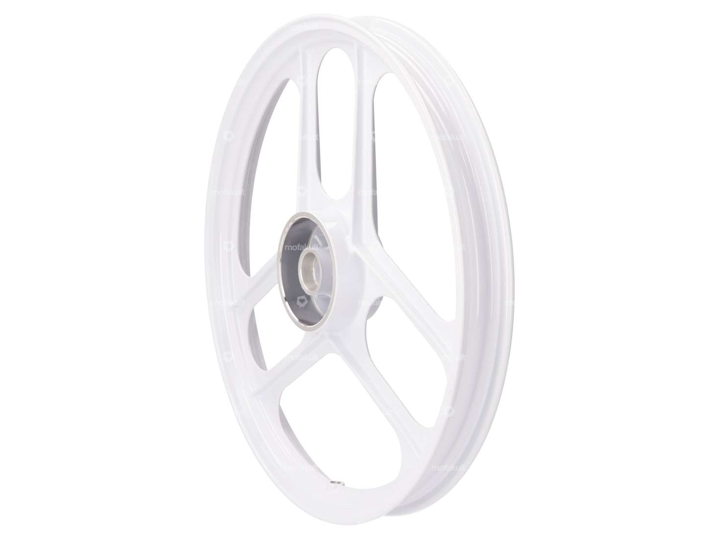 Grimeca Felge Alu 16" weiss (3/6 Speiche) vorne | Pony Cross 521 Carousel Image 1