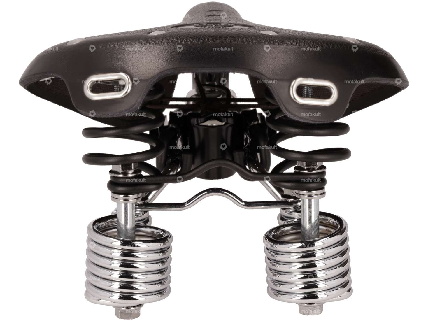 66HEROES Saddle "Luxury" black leather sprung Carousel Image 3