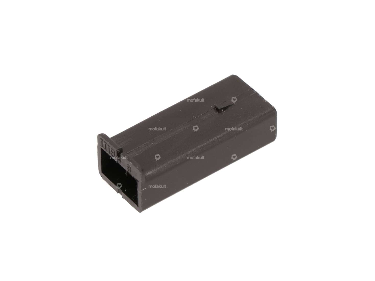 Flat plug housing 6.3 mm male 1-pin black Carousel Image 1