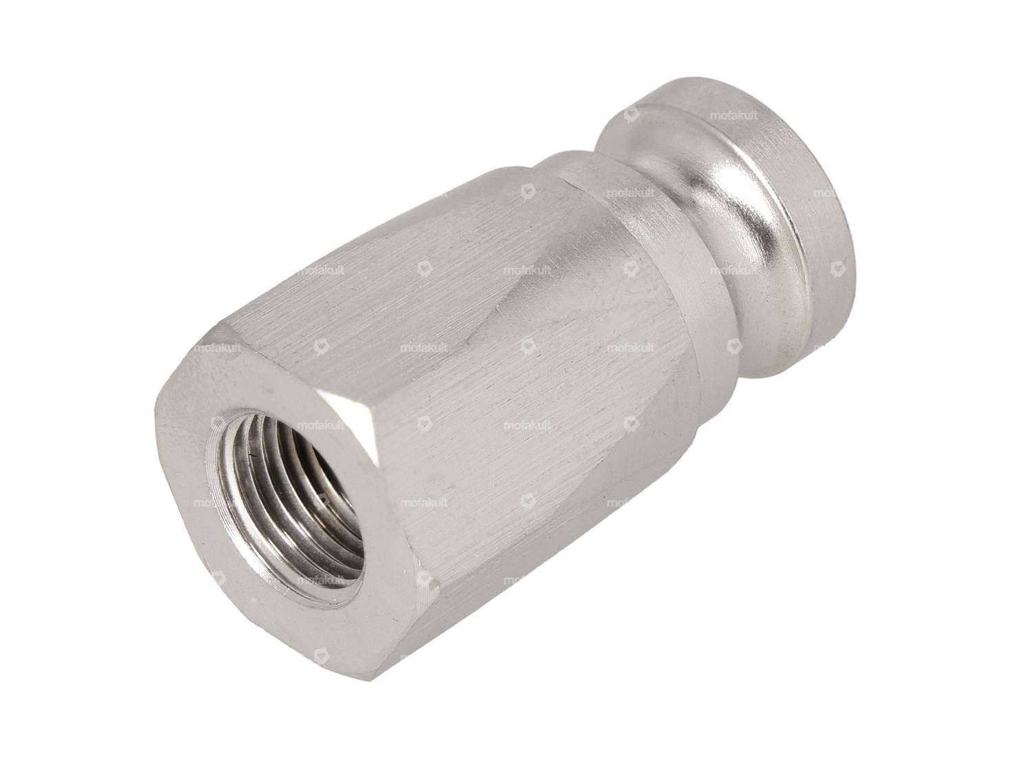 66HEROES Mounting pin M10.5x1 Back pedal License plate holder lateral Inox Carousel Image 1