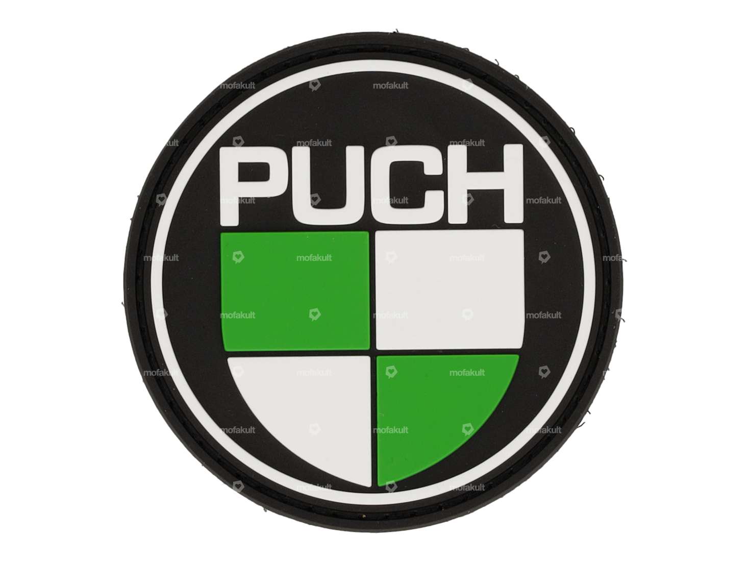 mk-Merch Aufnäher «PUCH» Gummi rund Carousel Image 1