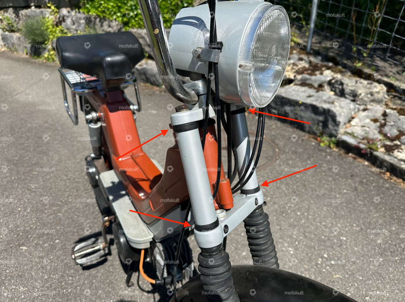 Gabelgummi Schutzrohr schwarz | Piaggio SI Montecarlo Carousel Image 3