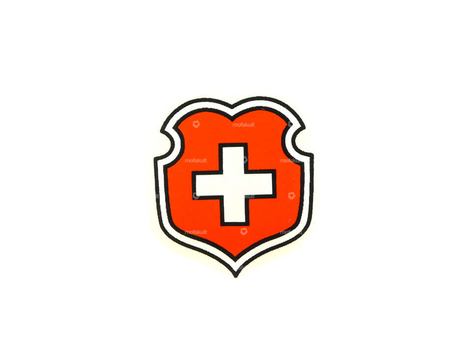 Wasserabziehbild Schweizer Wappen 25x30 Carousel Image 1