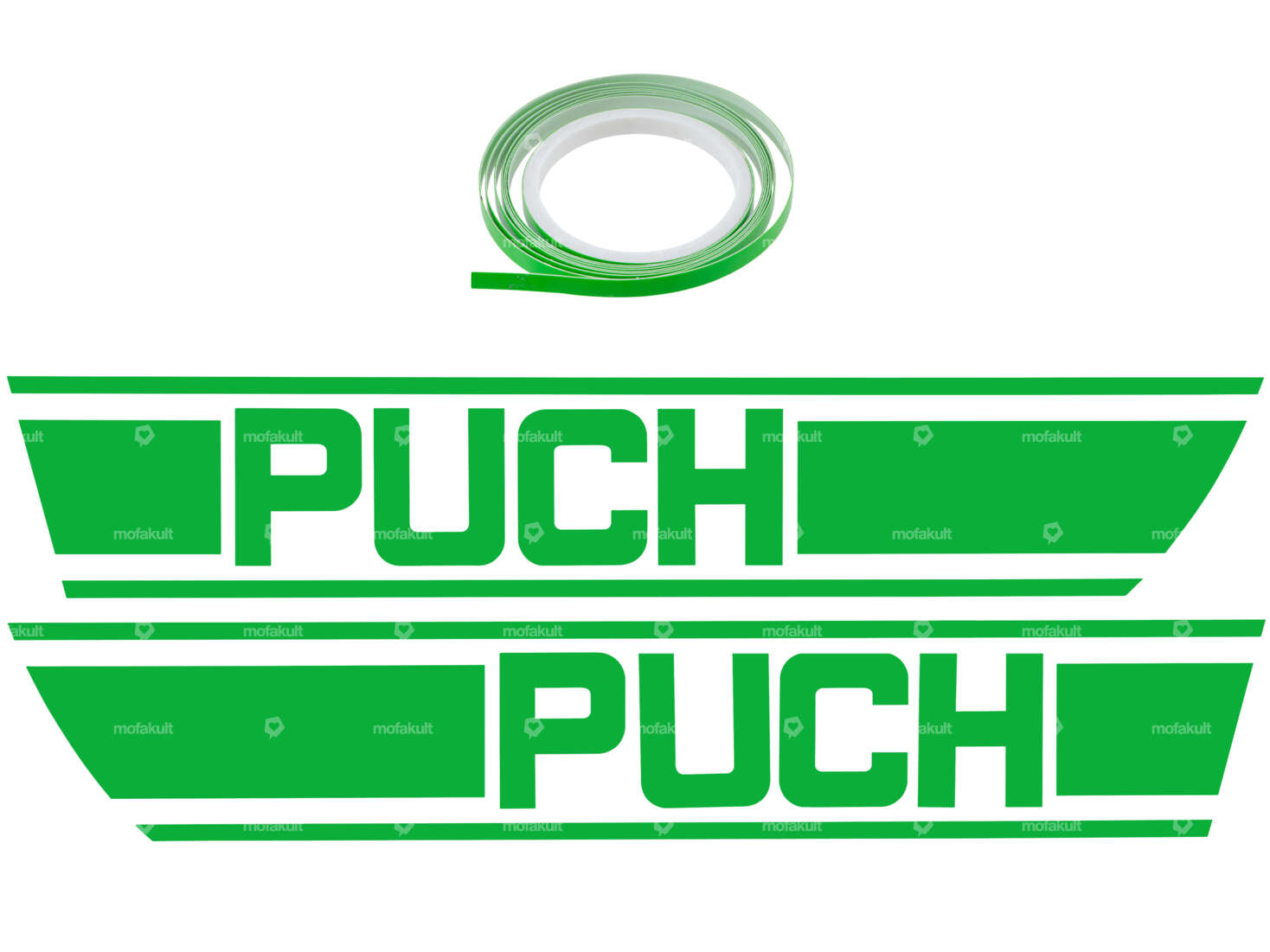 Adhesive kit tank poison green foil plot | Puch X30 Carousel Image 1