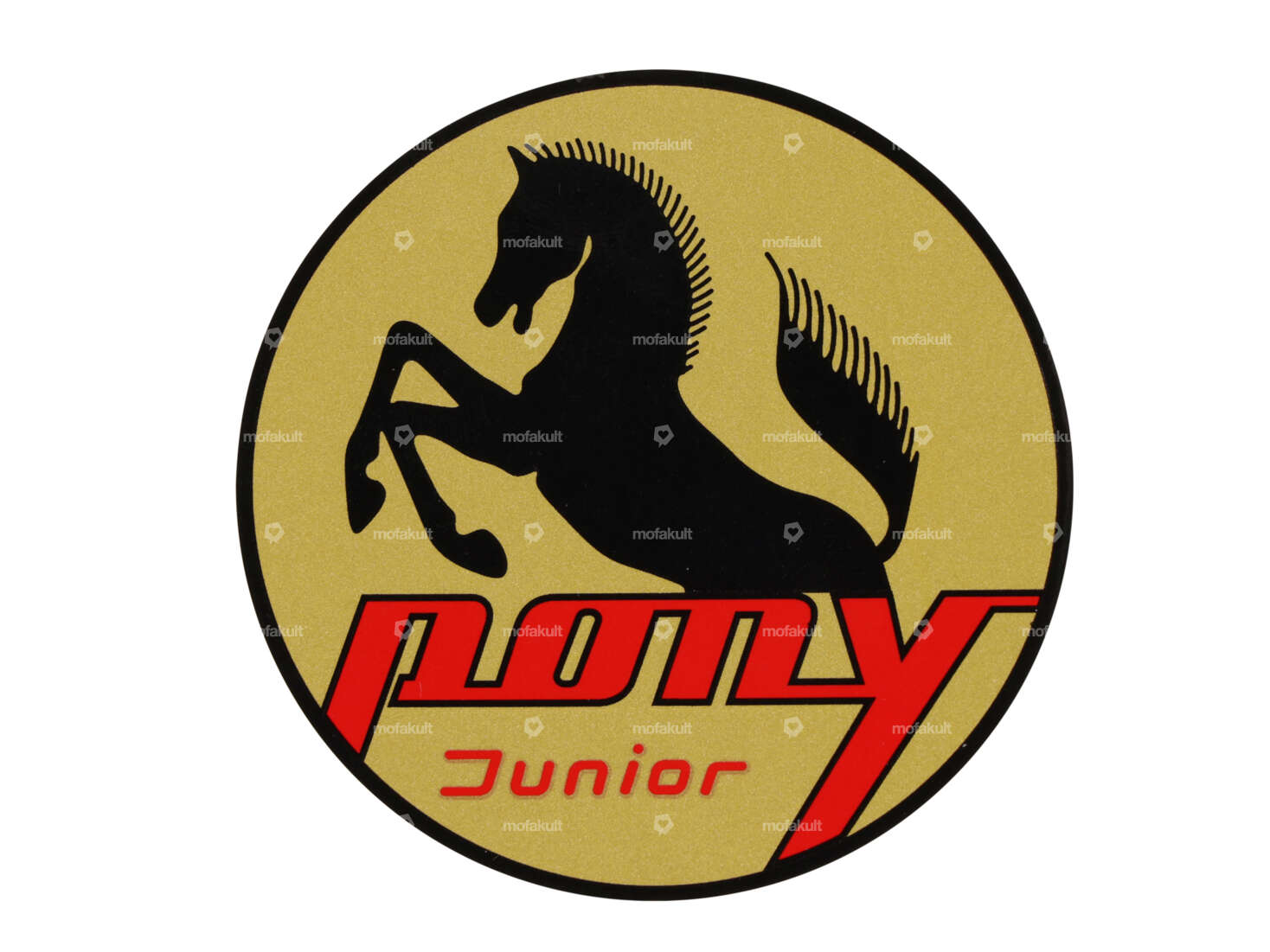 Aufkleber «Pony Junior» Ø 60 mm Wappen Tank | Pony Junior Carousel Image 1