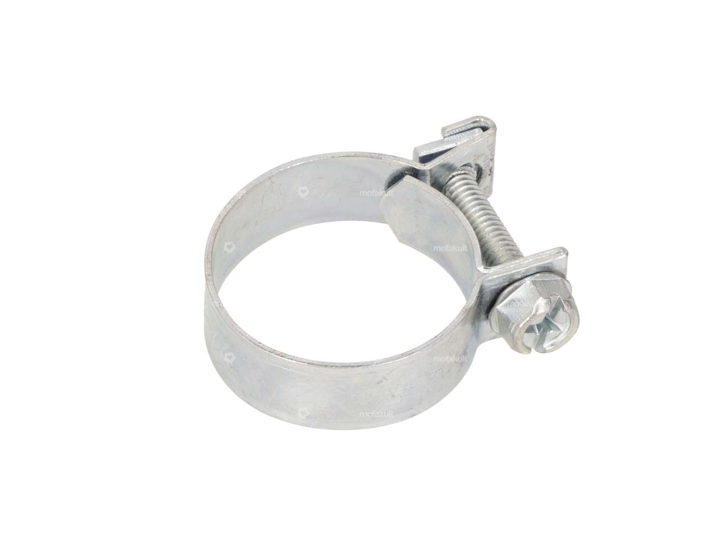 Solid screw clamp 22 - 24 mm galvanized Carousel Image 1