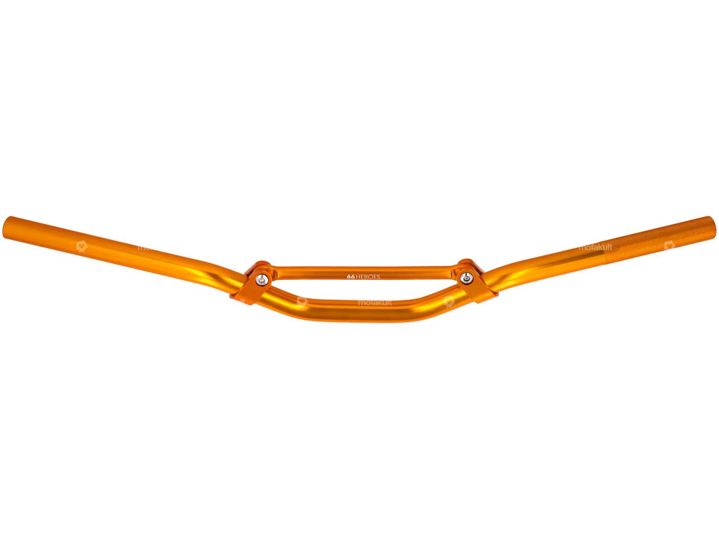 66HEROES Rennlenker Gabelplatte 7 cm Alu gold Carousel Image 1