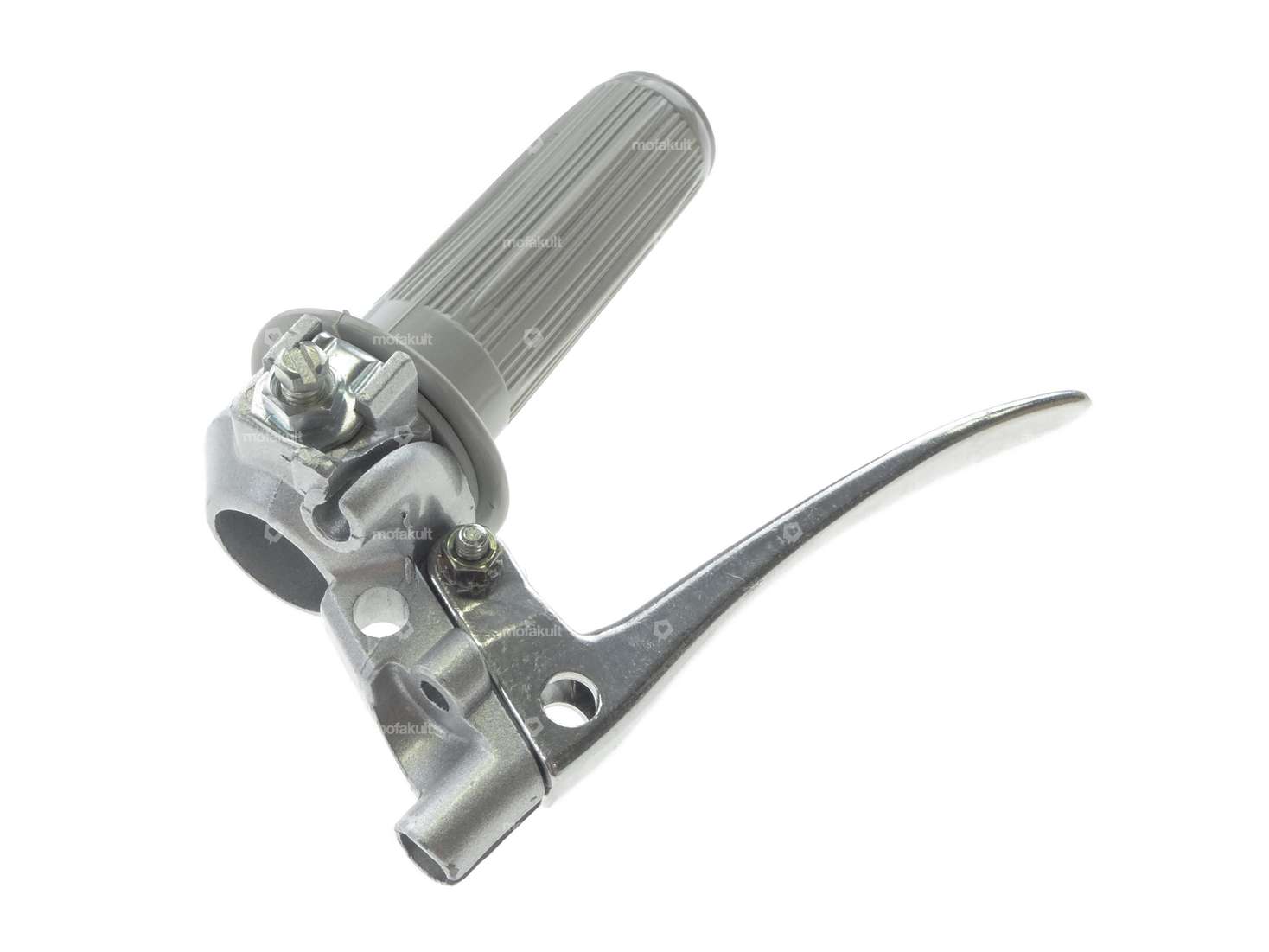 Throttle grip solid cast pointed gray Carousel Image 3
