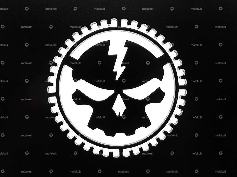 Saddle Skull blank black Carousel Image 4