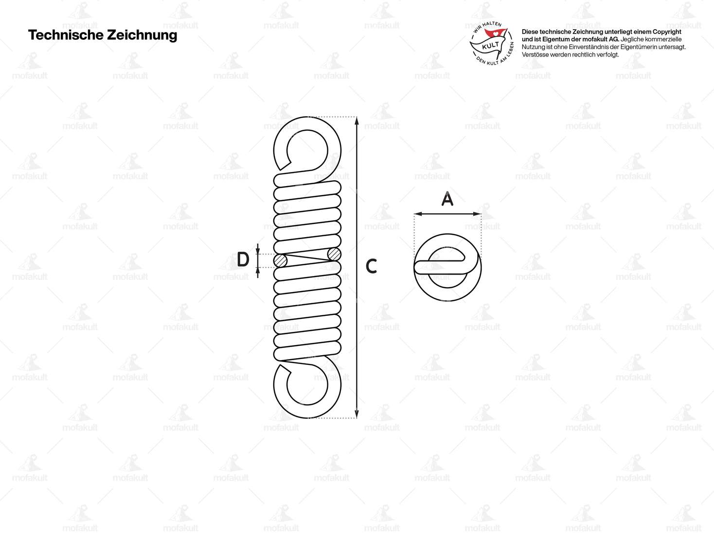 Feder Ø 2/13.5 x 78.5 mm Carousel Image 2