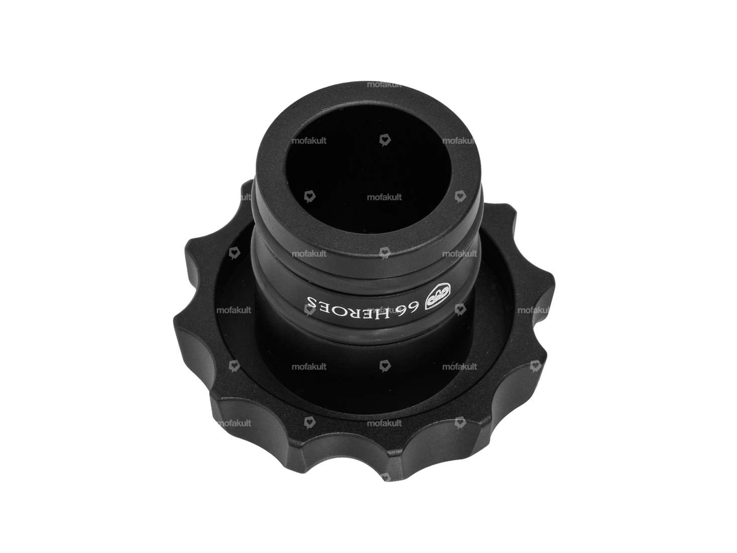 66HEROES Tankdeckel «Iron Cross» Alu schwarz | Puch Maxi Carousel Image 2