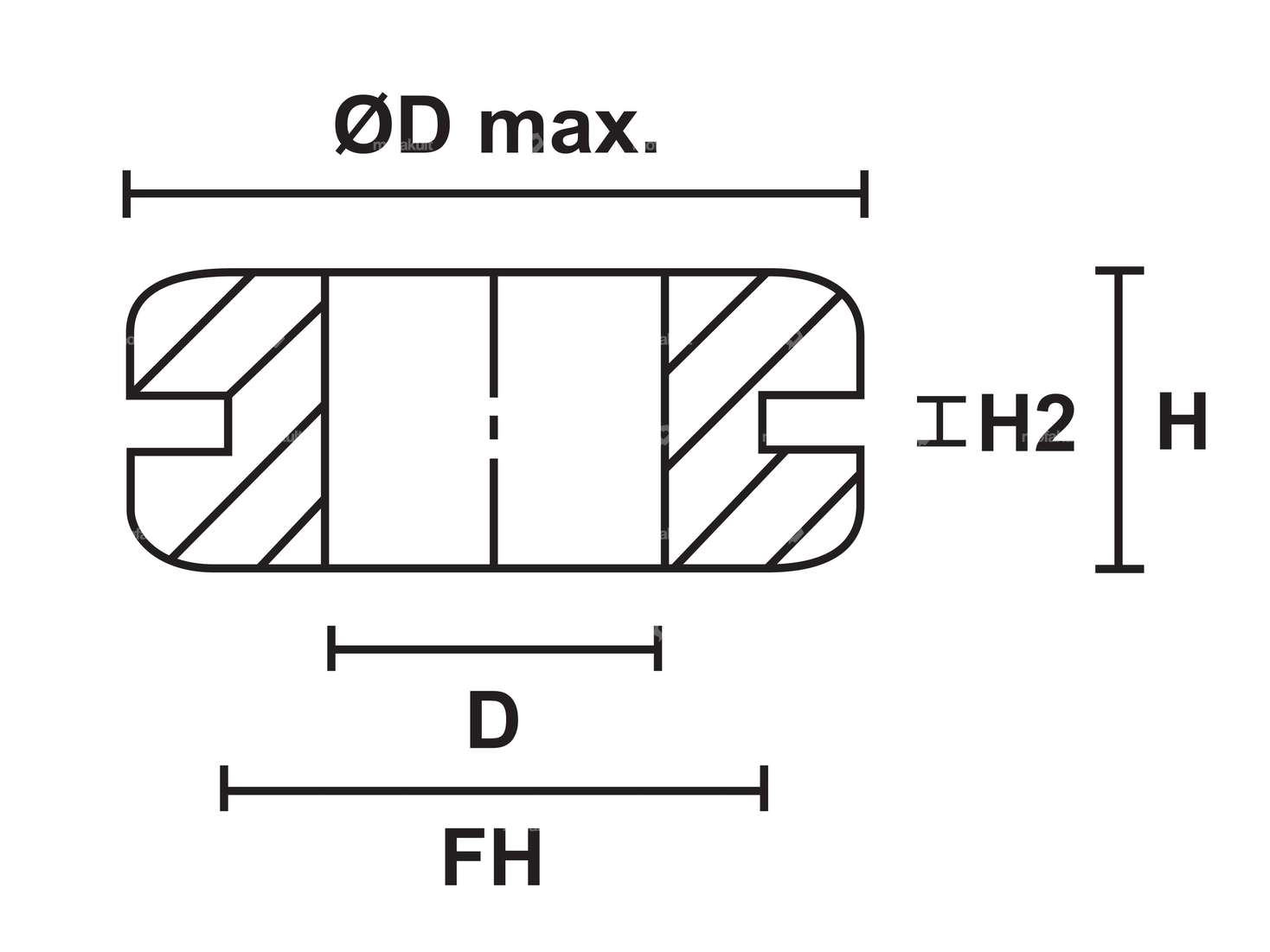 Gummiring Scheinwerferplatte (oval & rund) Carousel Image 2