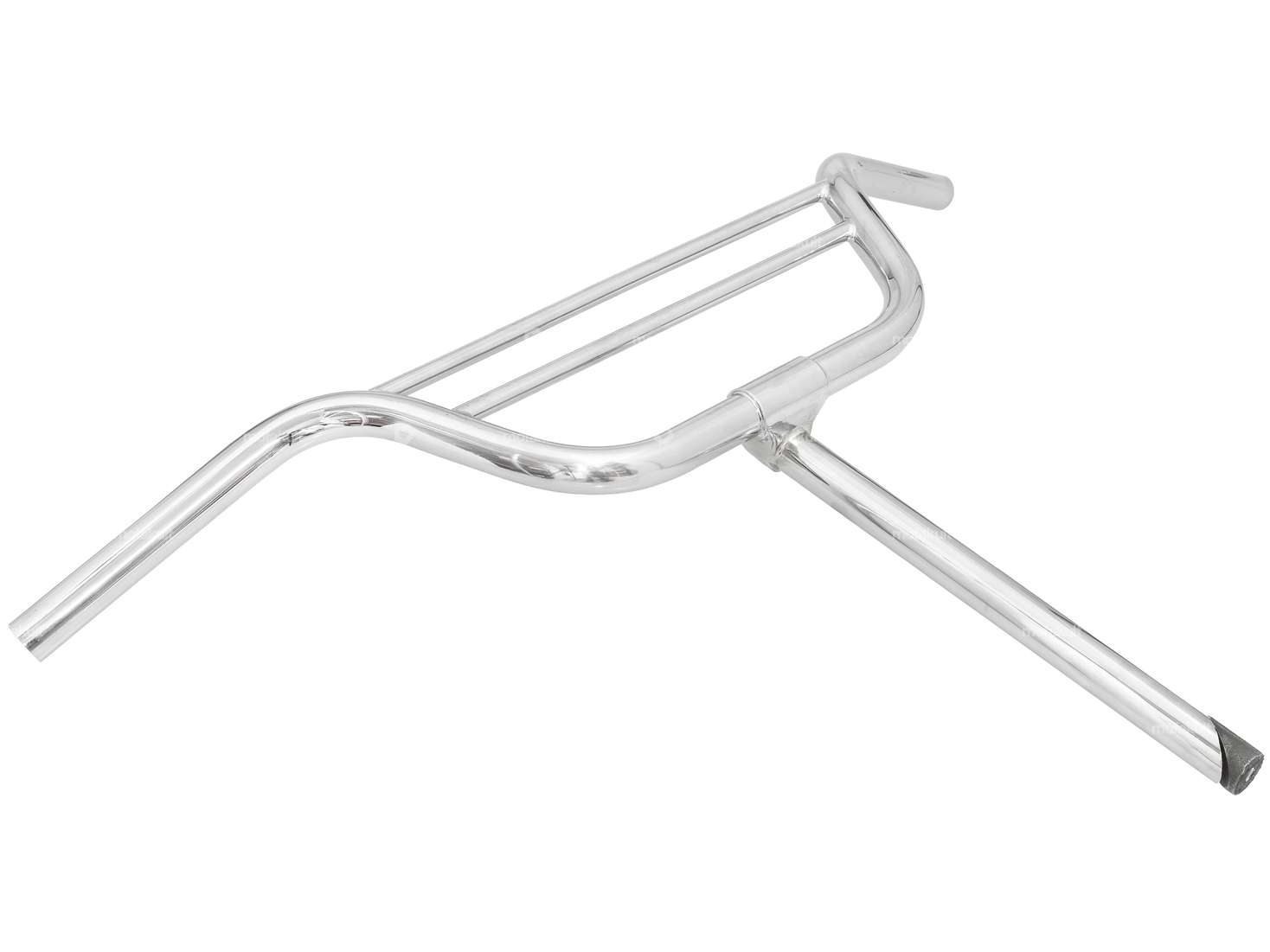 Lenker Vorbau 15 cm geschwungen mit 2 Streben Chrom Carousel Image 2