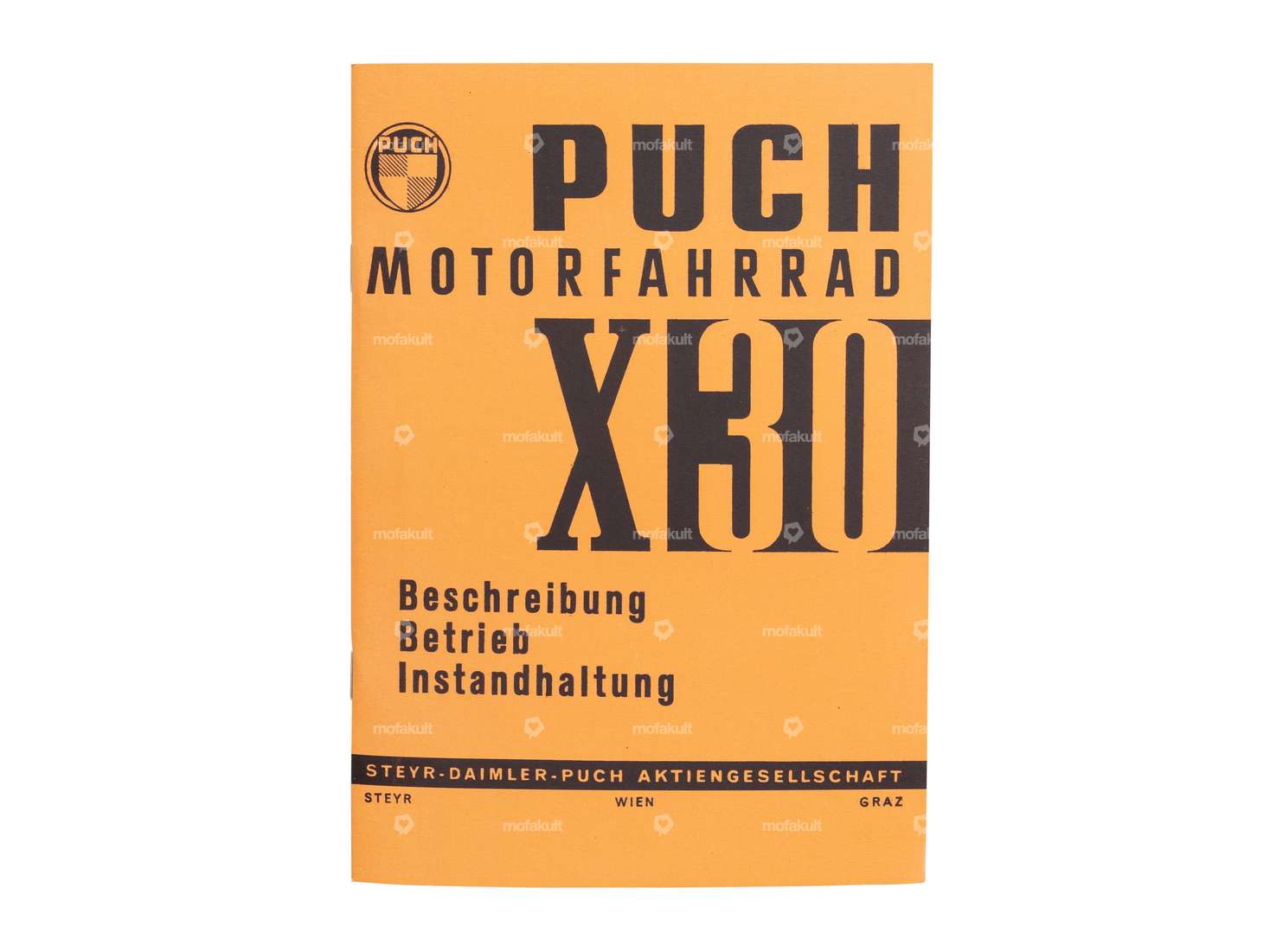 Operating instructions | Puch X30 Velux 1st edition Carousel Image 1