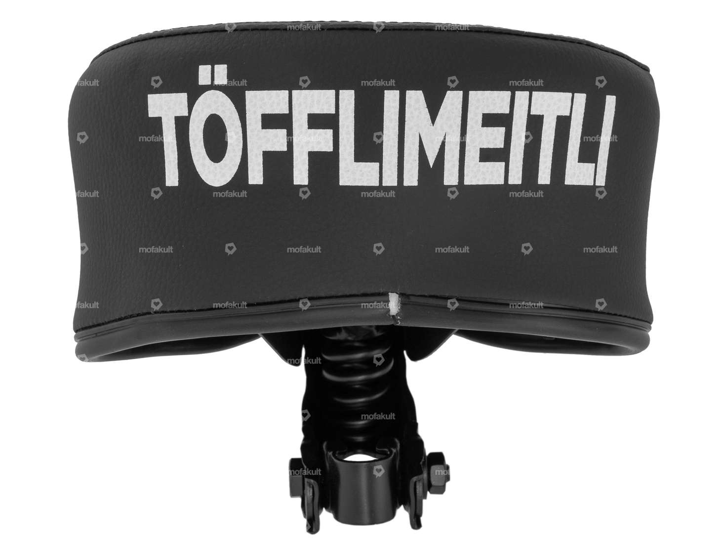 Sattel schwarz «Töfflimeitli» Schriftzug Carousel Image 3