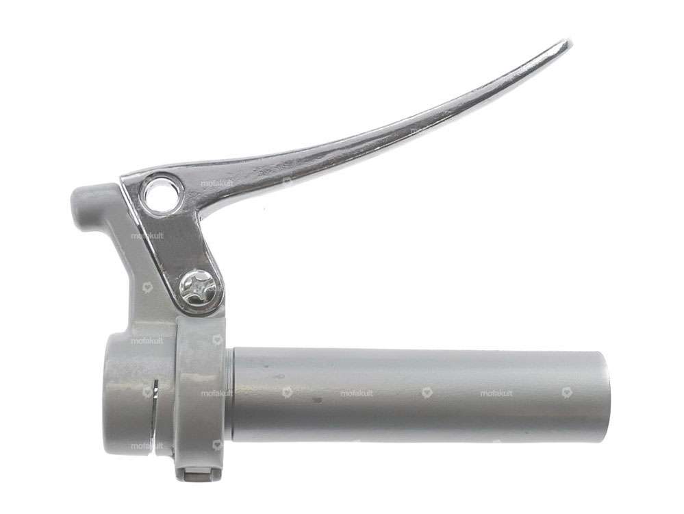 Gasdrehgriff Oldschool Vollguss spitz silber Carousel Image 1