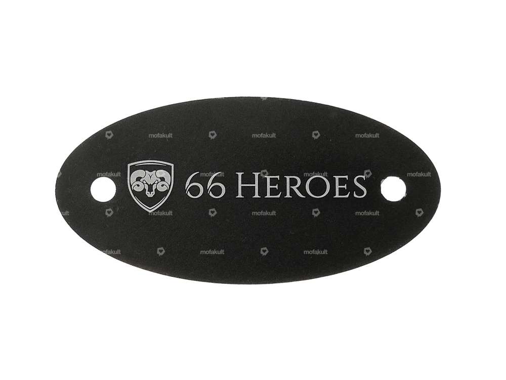 66HEROES Deckel CNC Alu schwarz eloxiert | Sachs 50/2, 50/3, 50/4 Carousel Image 3