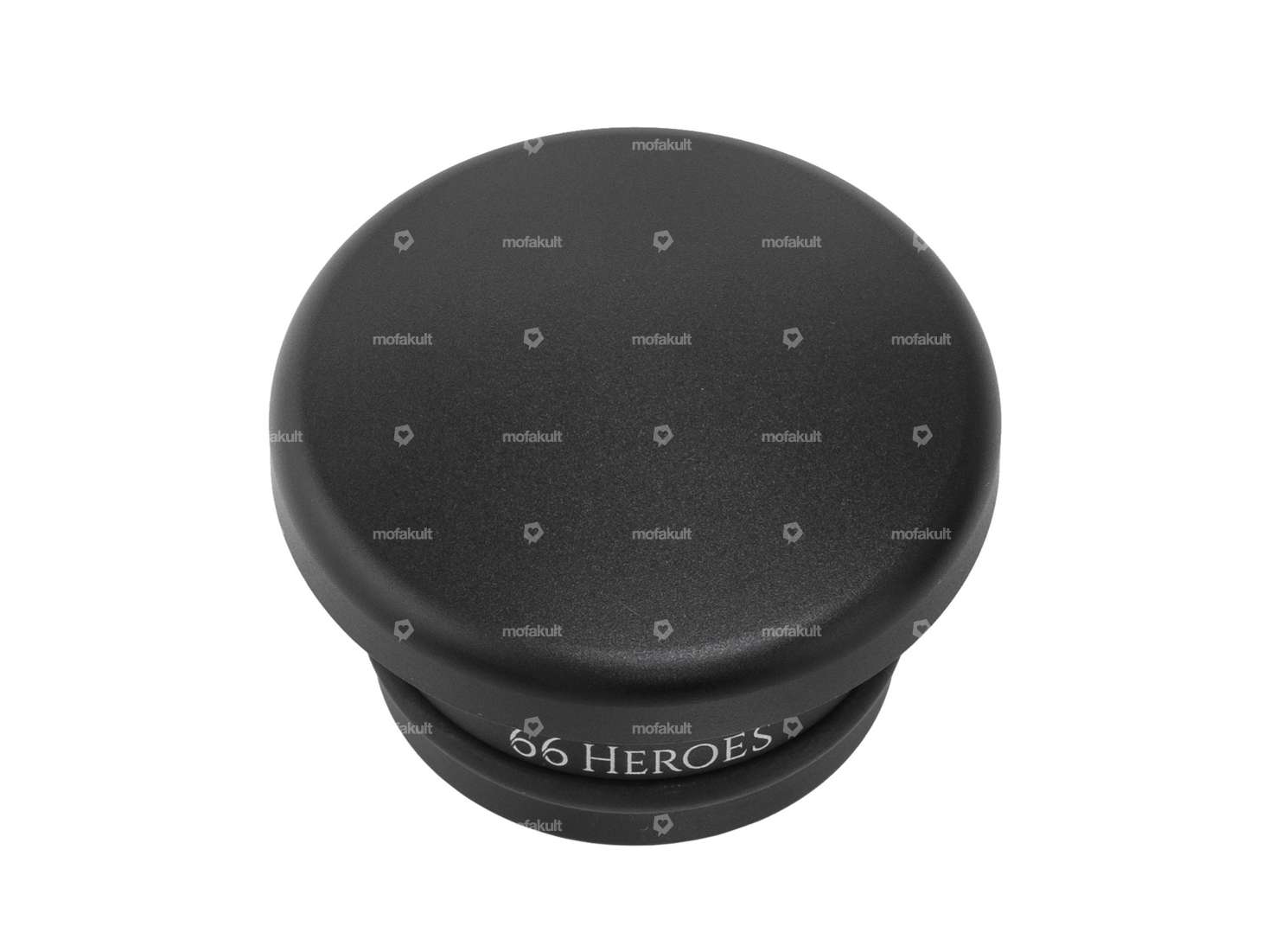 66HEROES Tank cap aluminum round black | Piaggio SI Carousel Image 1