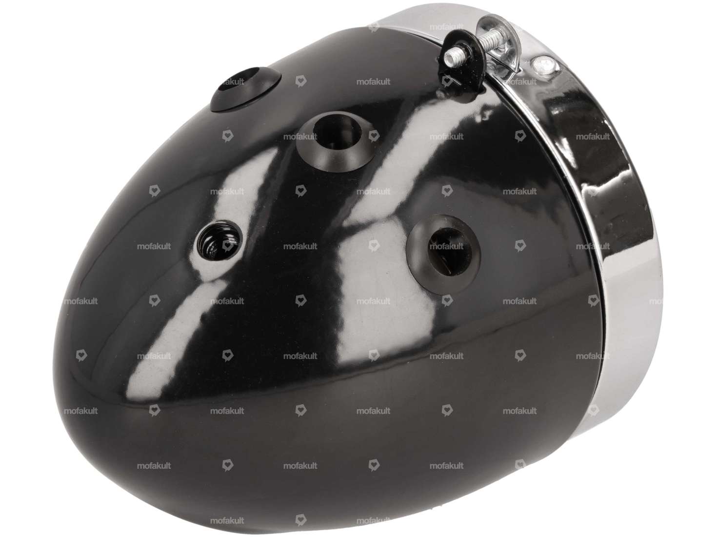 Egg lamp Ø 103 mm (central mounting) black / chrome Carousel Image 2