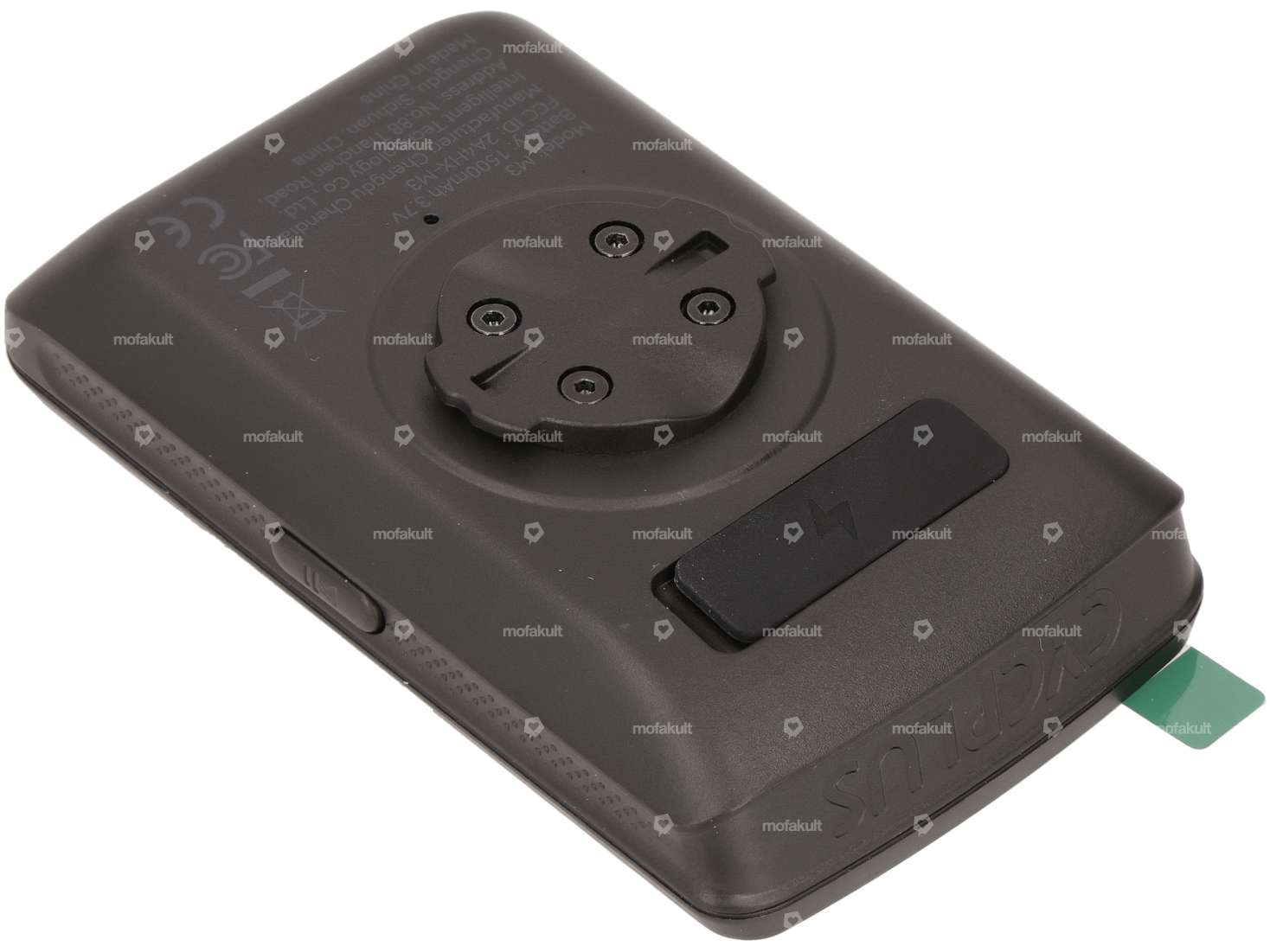 GPS Tacho Computer rechteckig schwarz Carousel Image 2