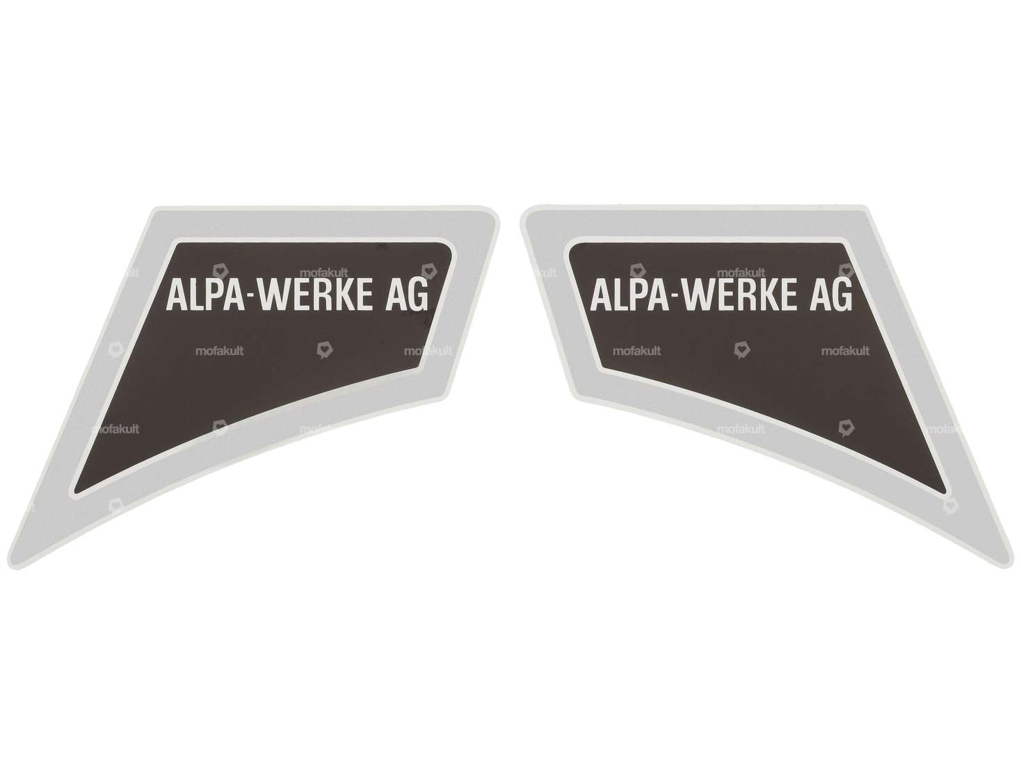 Aufkleber-Set Alpa-Werke AG Chrom | Alpa Black River Carousel Image 1