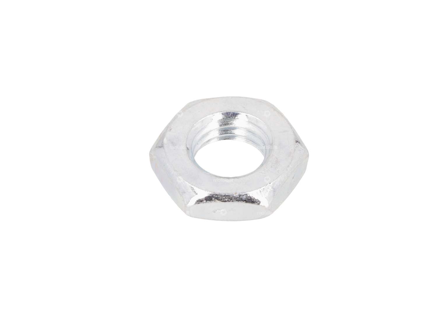 M10x1.5 Left-Hand Threaded Nut, Lightly Galvanized Carousel Image 1
