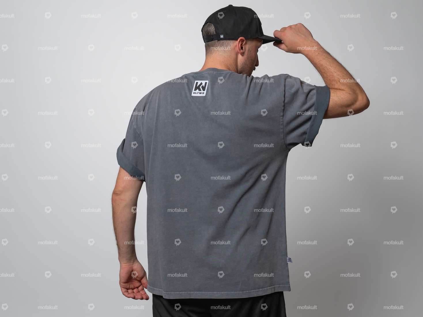 KULTWEAR T-Shirt «Vintage» Oversized grau Carousel Image 2