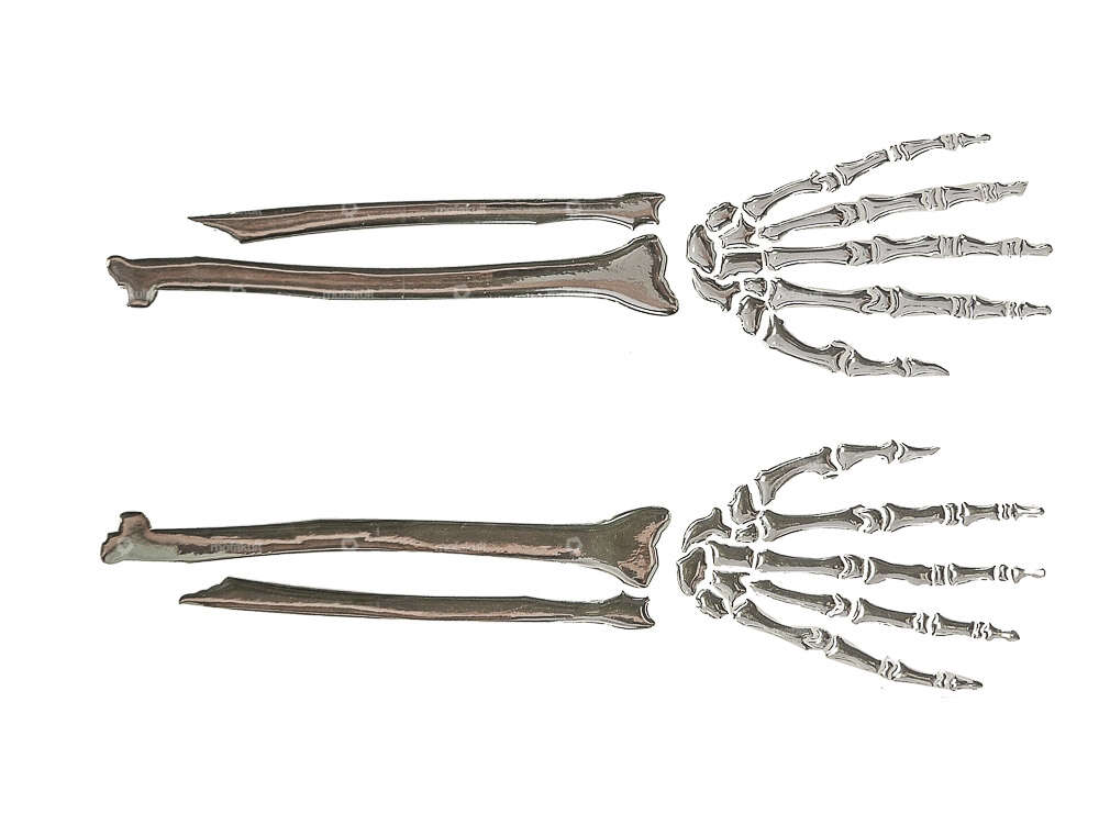 Skelett-Arm Gel-Kleber Chrom (links & rechts) Carousel Image 1