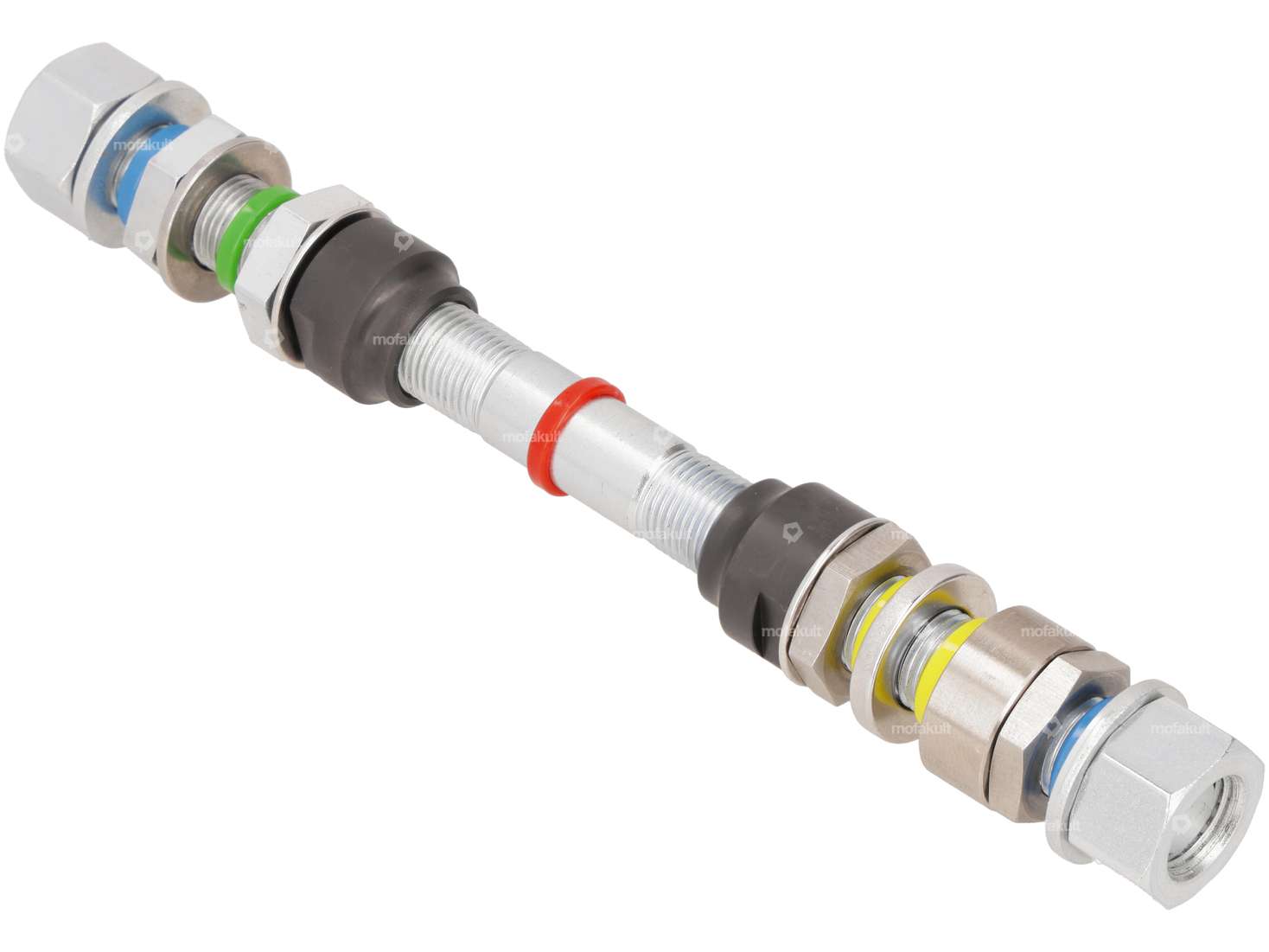 swiing® ingenious wheel axle set M11x1 x 154 front wheel spokes | Puch Maxi, X30 Sport, Velux Carousel Image 2