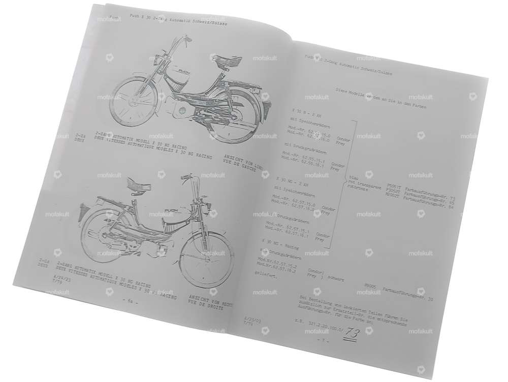 Ersatzteilkatalog | Puch X30 N-2AH, NG-2AH, NG-Racing (CH) Carousel Image 3