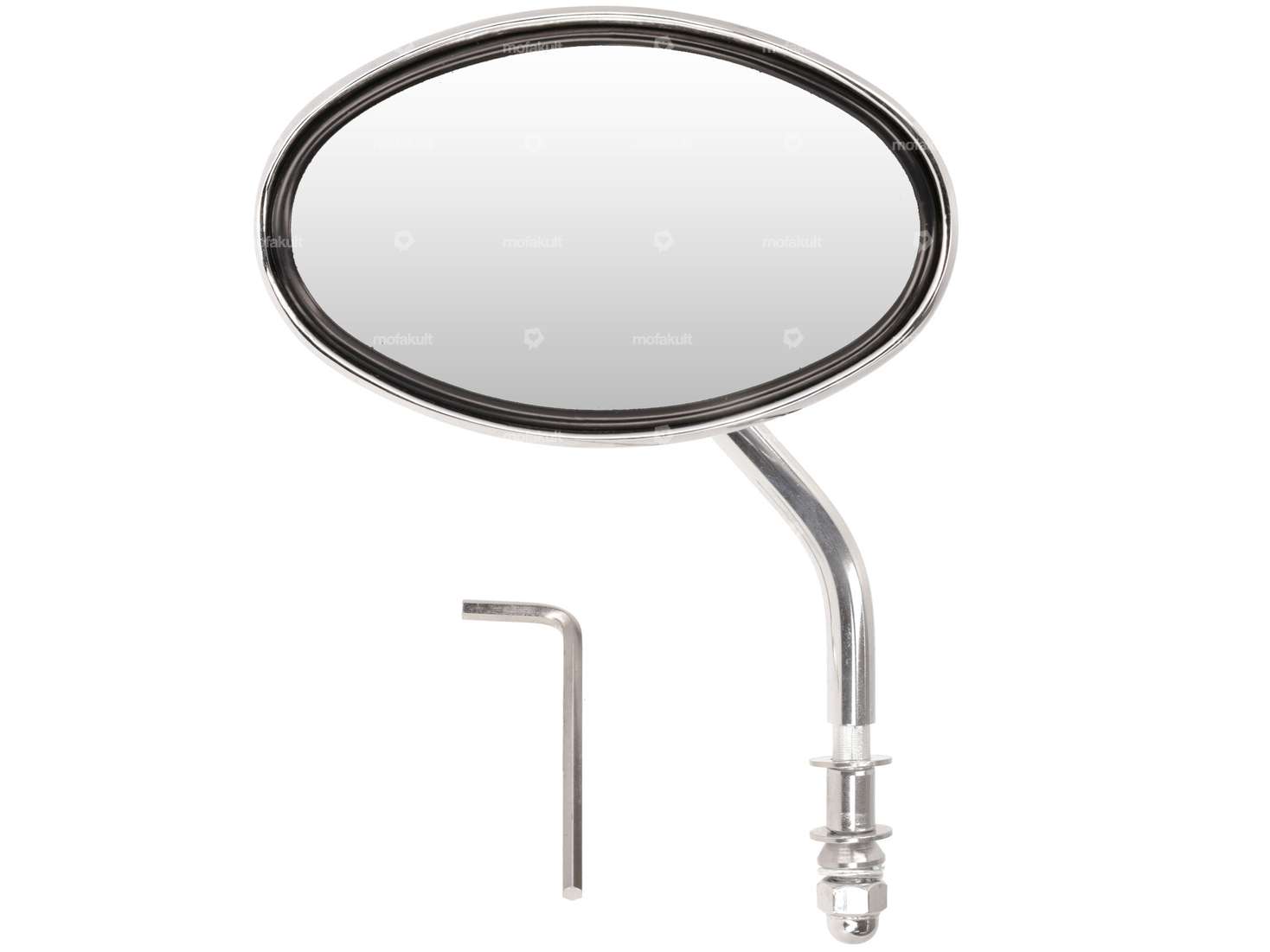 Mirror "Adler" oval chrome Carousel Image 1