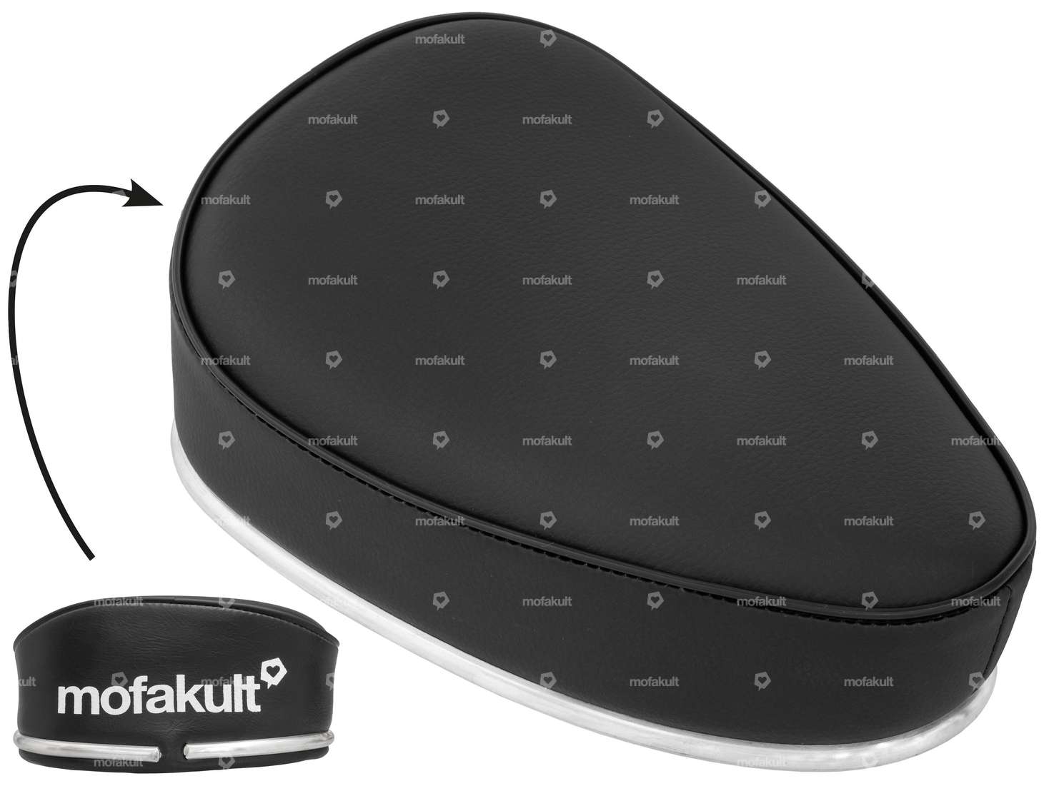 Sitzbank «mofakult» Schriftzug schwarz Carousel Image 1