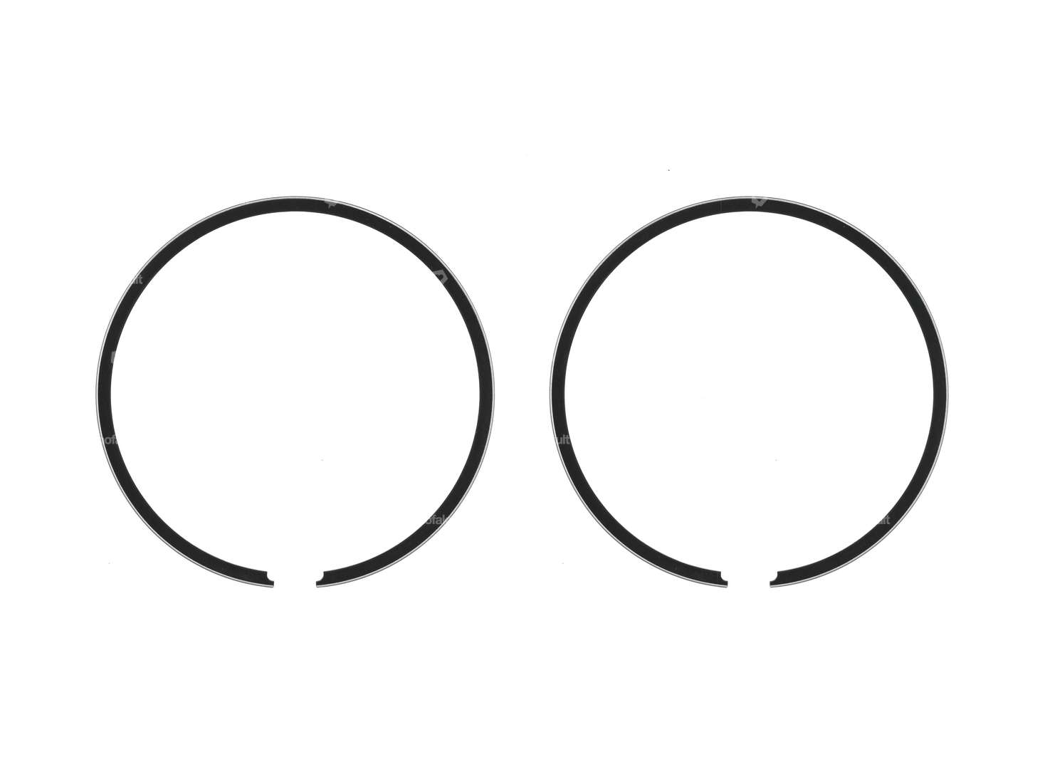 Airsal piston rings 43.5 mm (pair) | Beta 512 & 521 Carousel Image 1