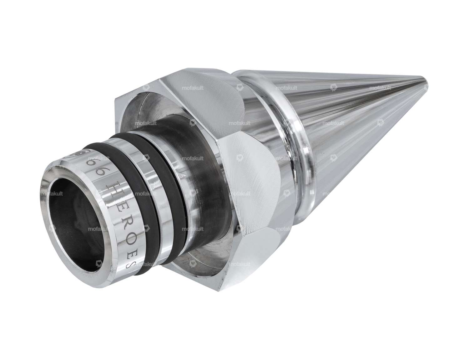 66HEROES Tankdeckel spitz Chrom | Puch Carousel Image 2