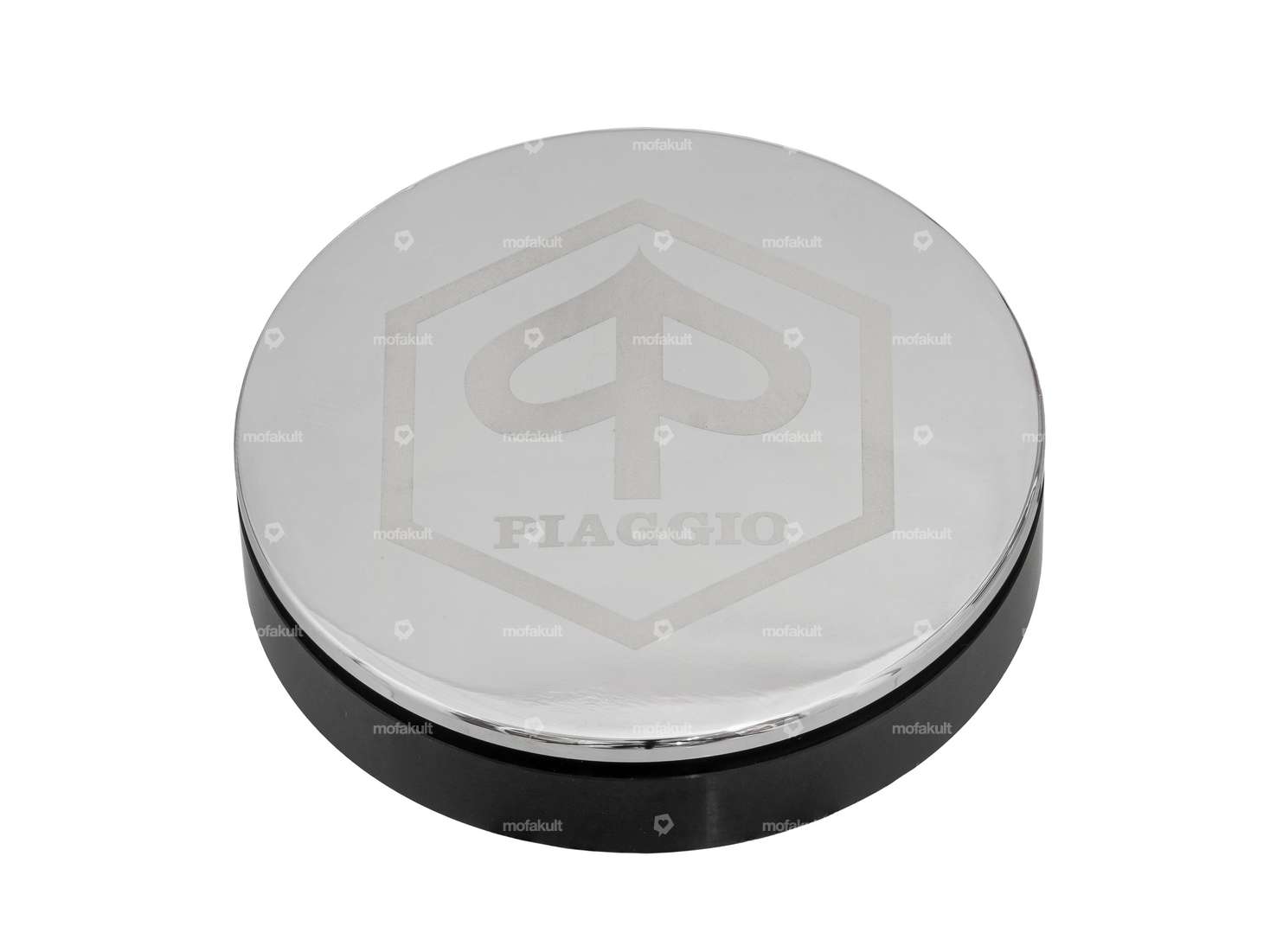 66HEROES Tachoblende Ø 48 mm «Piaggio» Chrom | Piaggio Ciao, SI, Bravo, Boxer Carousel Image 1