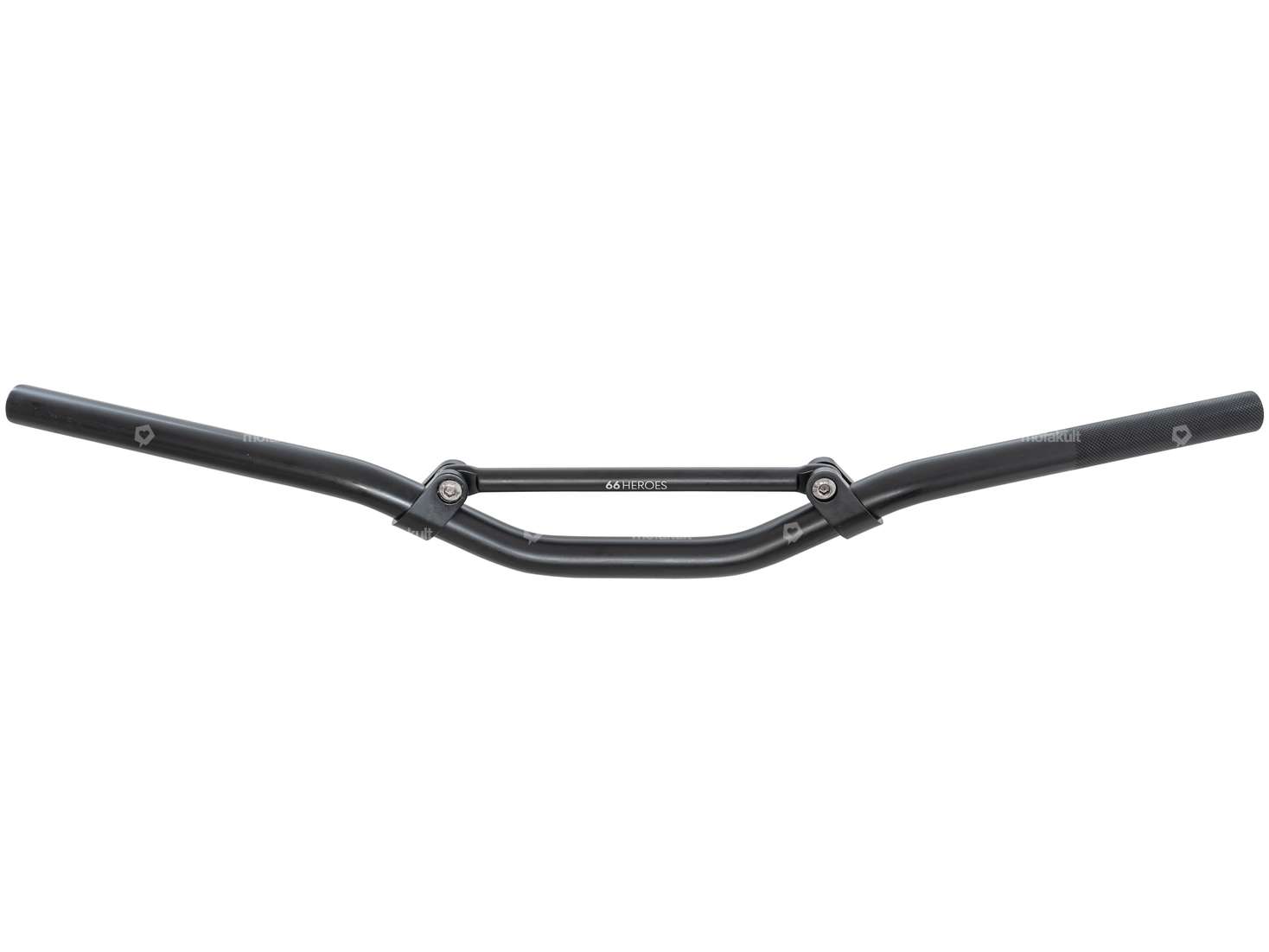 66HEROES Rennlenker Gabelplatte 7 cm Alu schwarz matt Carousel Image 1