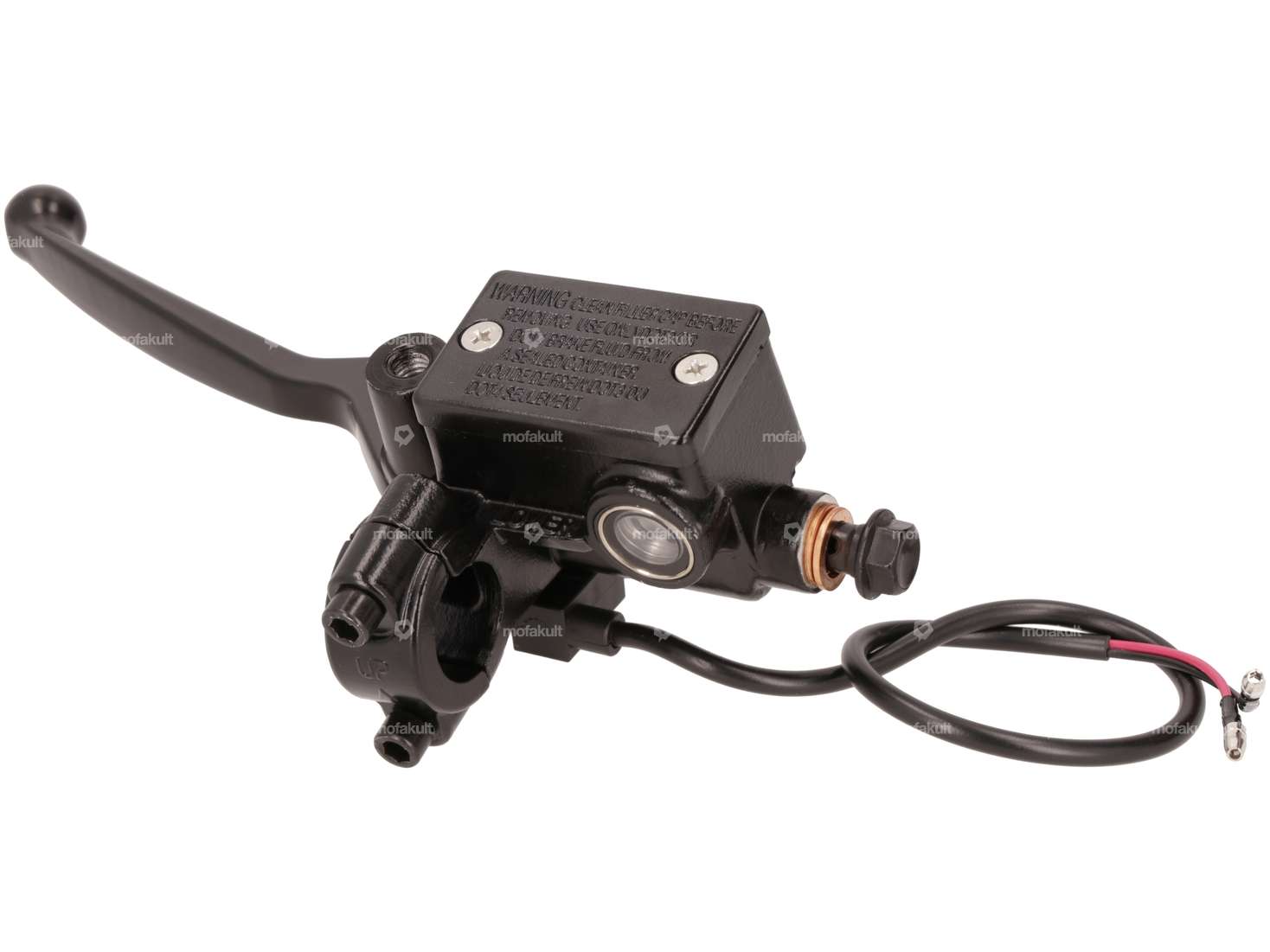 Bremshebel links Scheibenbremse mit Ölbehälter schwarz Carousel Image 2