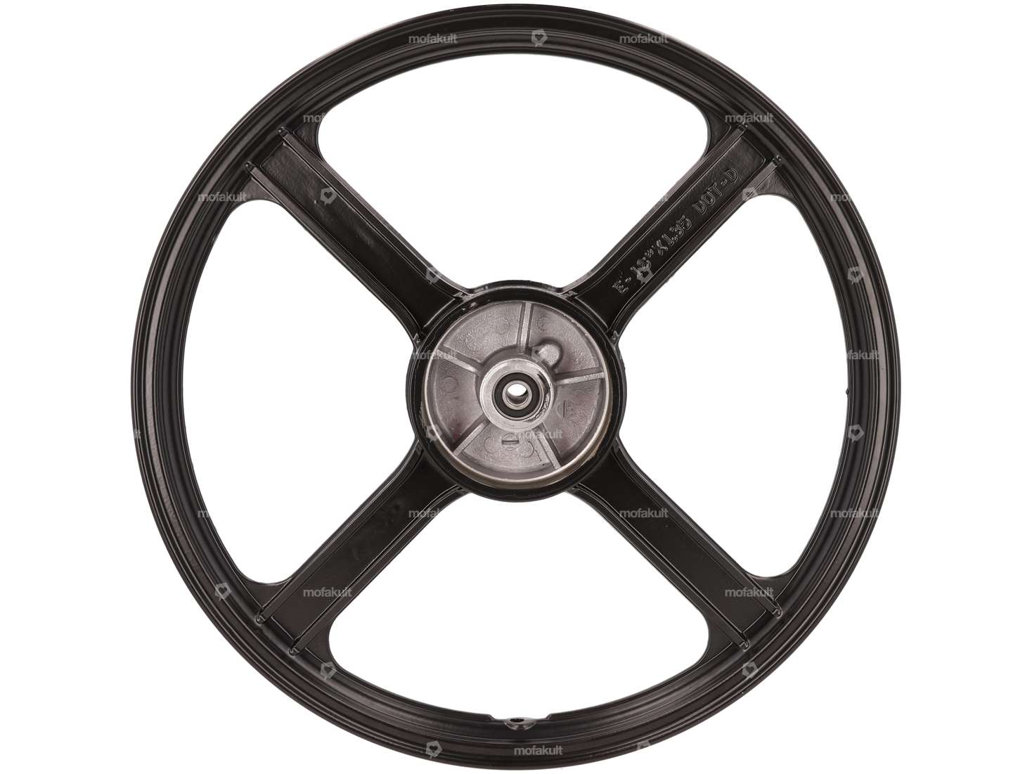 Wheel set 16" cast black (4 spokes) reproduction | Piaggio Bravo Carousel Image 2