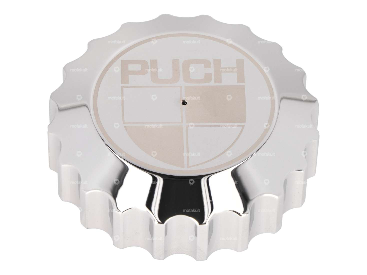 66HEROES Tank cap "Puch" bayonet 30 mm chrome Carousel Image 1