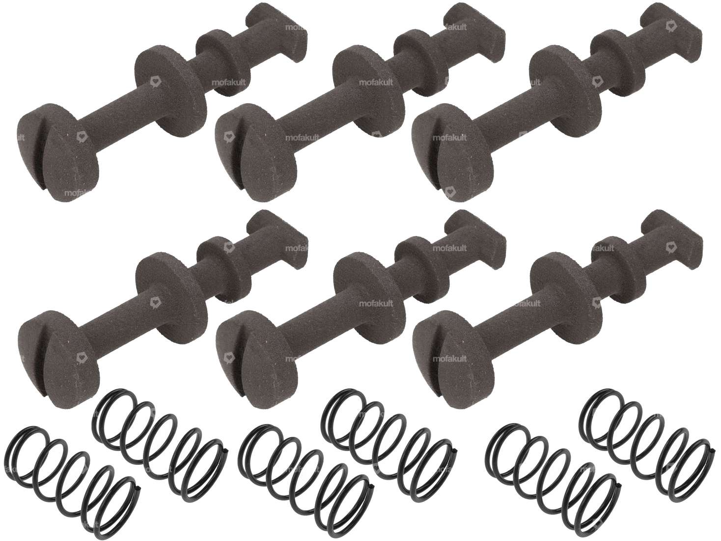 GPO side protection screw set dark gray incl. springs | Piaggio Boxer Carousel Image 1