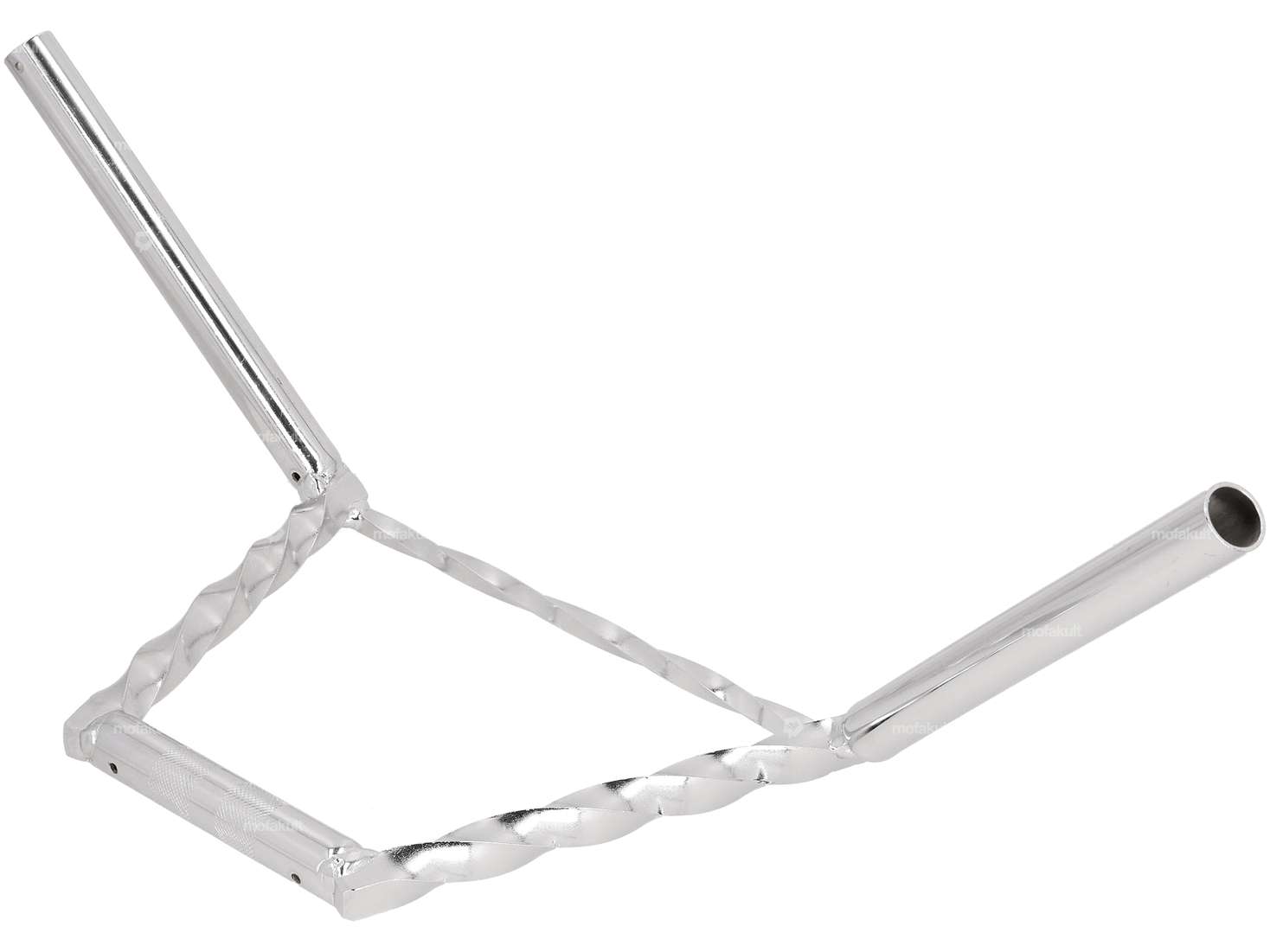 Handlebar fork plate 20 cm turned with chrome strut Carousel Image 2