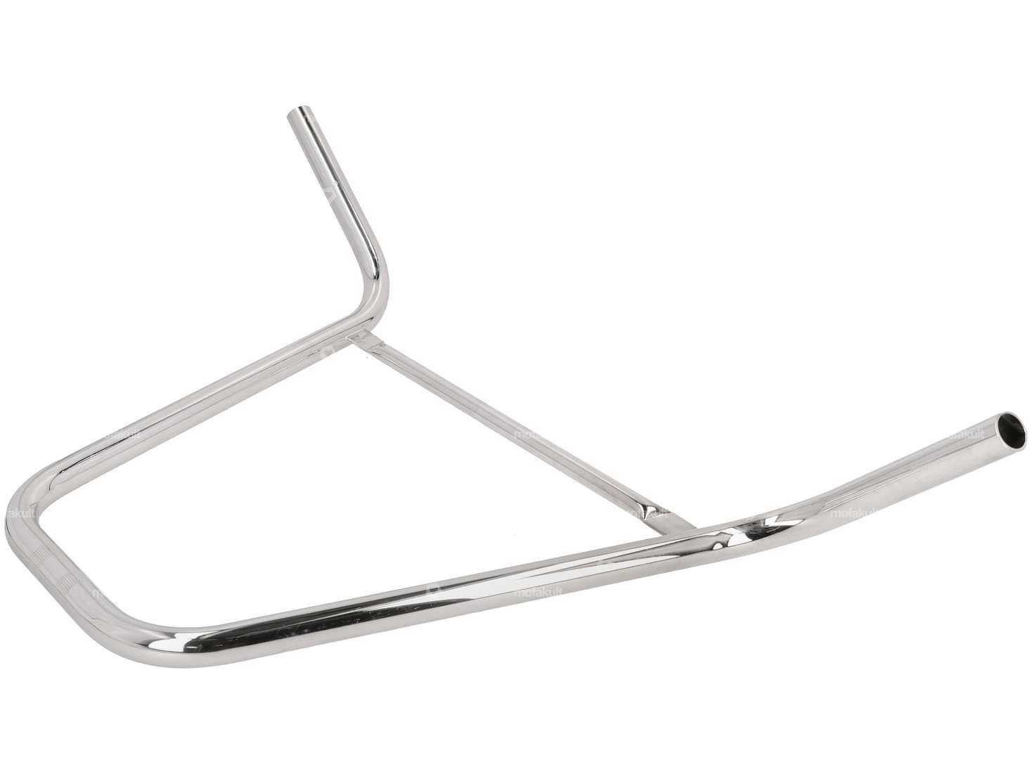Handlebar fork plate 40 cm curved with chrome strut Carousel Image 2