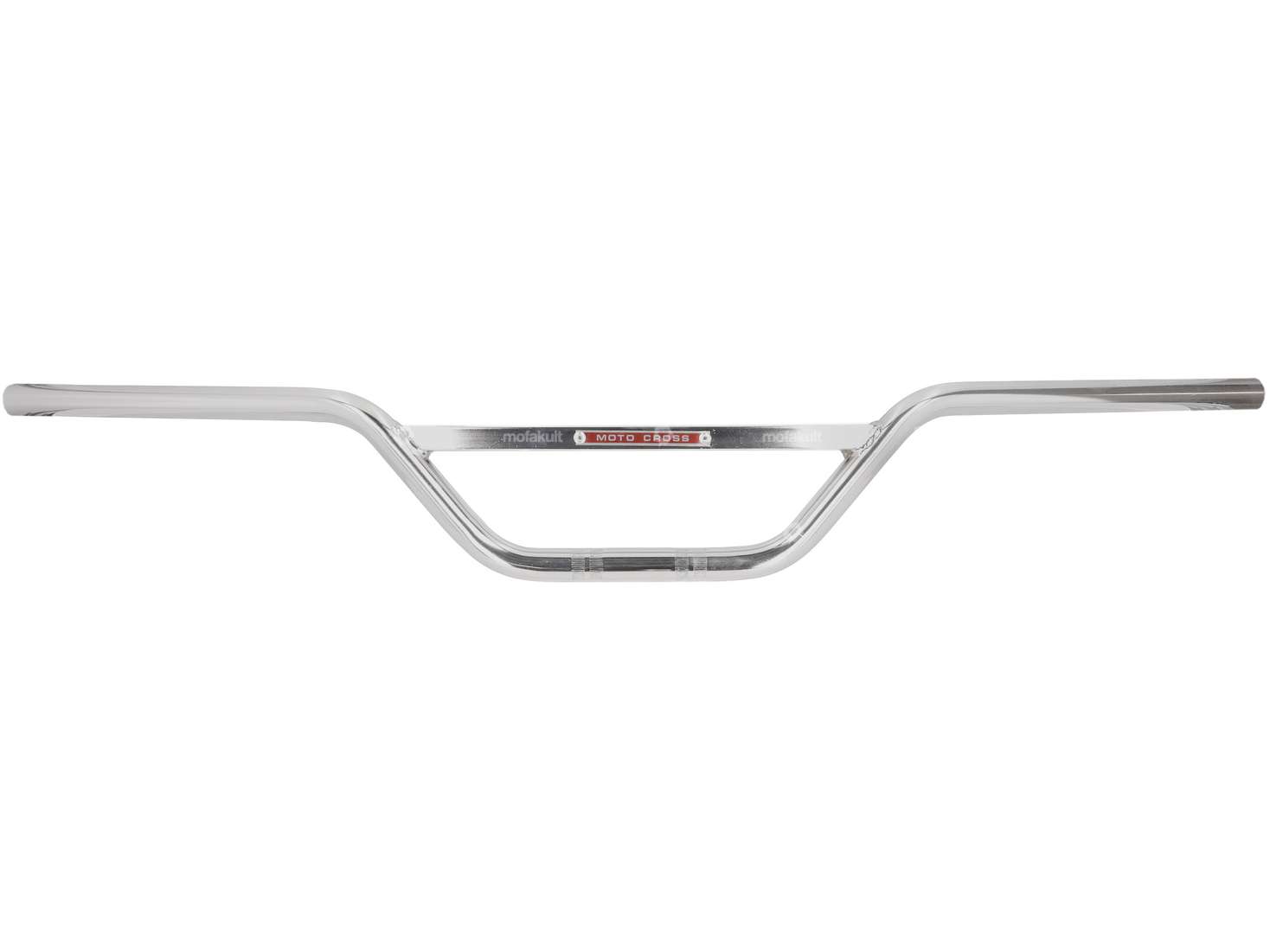 Handlebar fork plate 13 cm motocross chrome Carousel Image 1