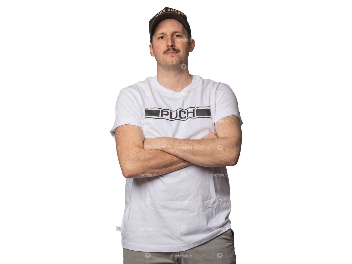 mk-Merch T-Shirt «PUCH» weiss Carousel Image 3