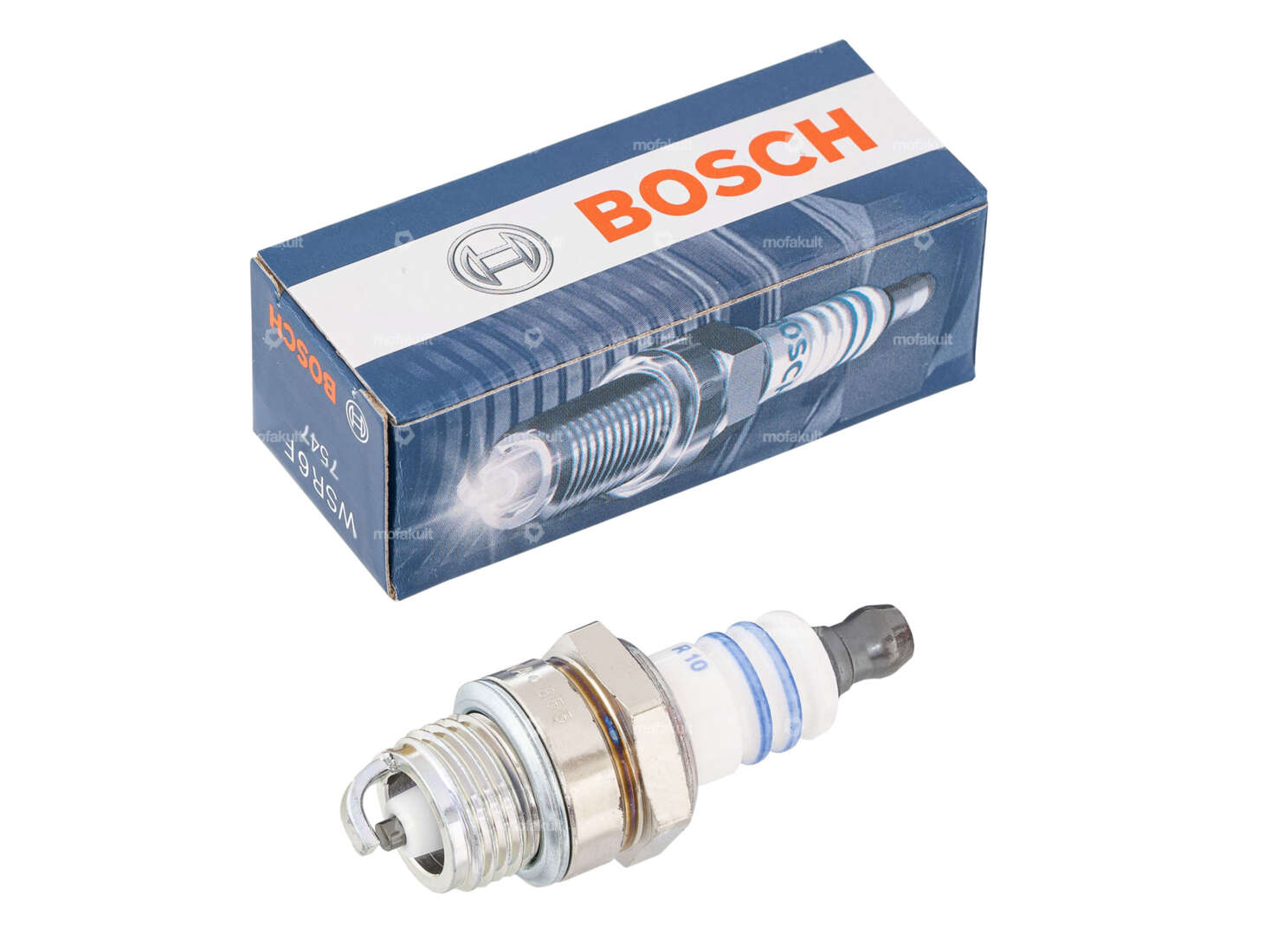 BOSCH WSR6F Zündkerze Spezial Kurzgewinde | Solex, Sachs LKH Carousel Image 1