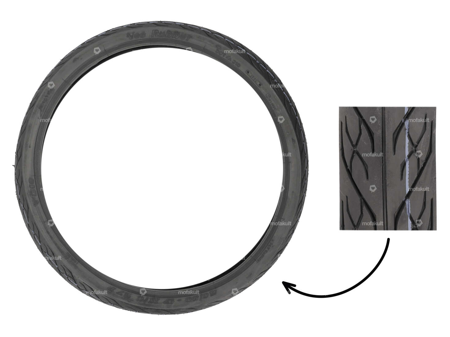 VeeRubber 60/80 x 17" VRM310 (V310) semi-slick tires Carousel Image 1