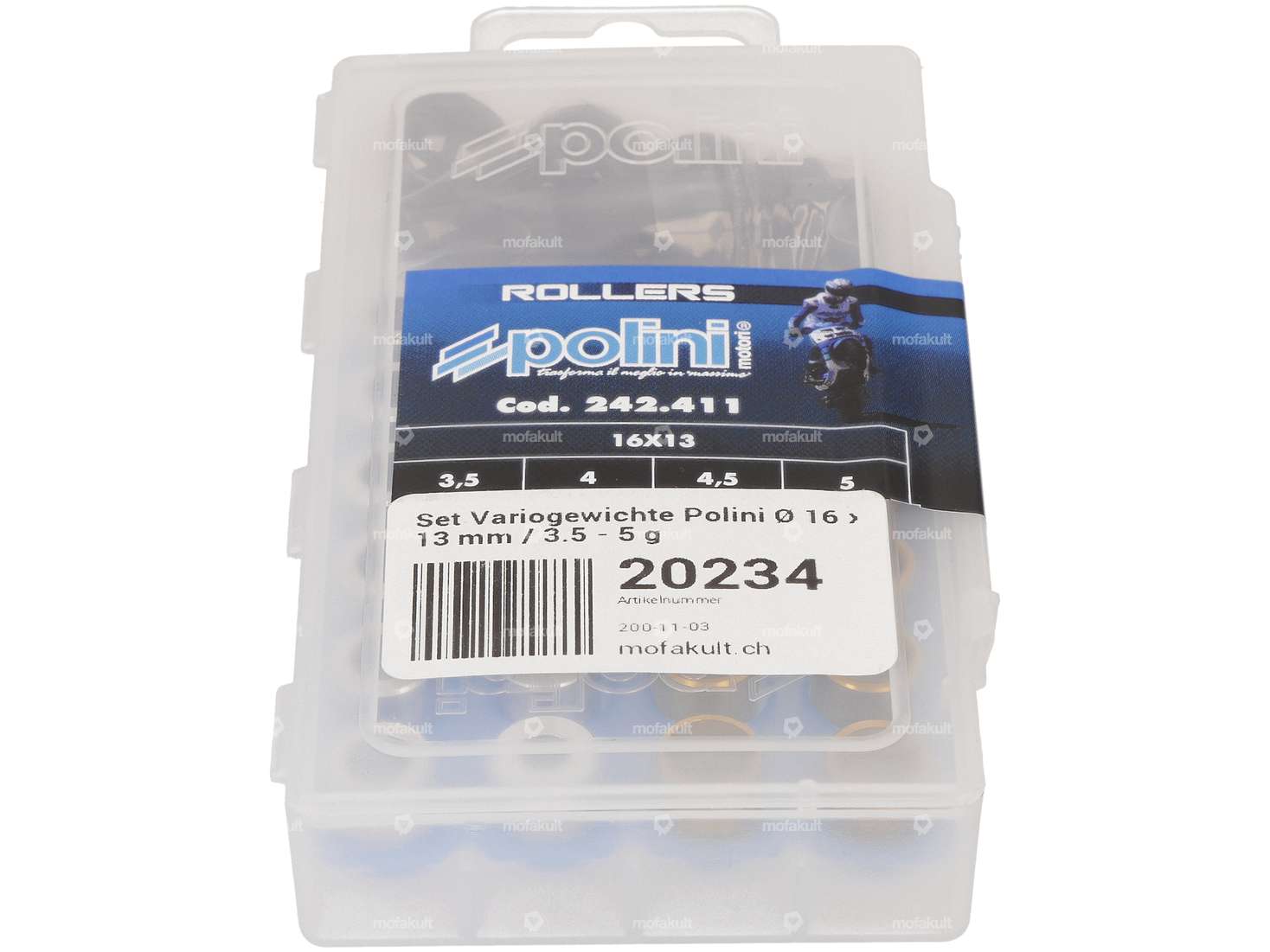 Polini 3.5 - 5 g vario weight set Ø 16 x 13 mm Carousel Image 2